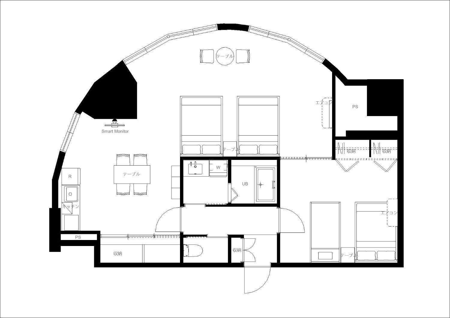 Lasante Umedakita Appartement